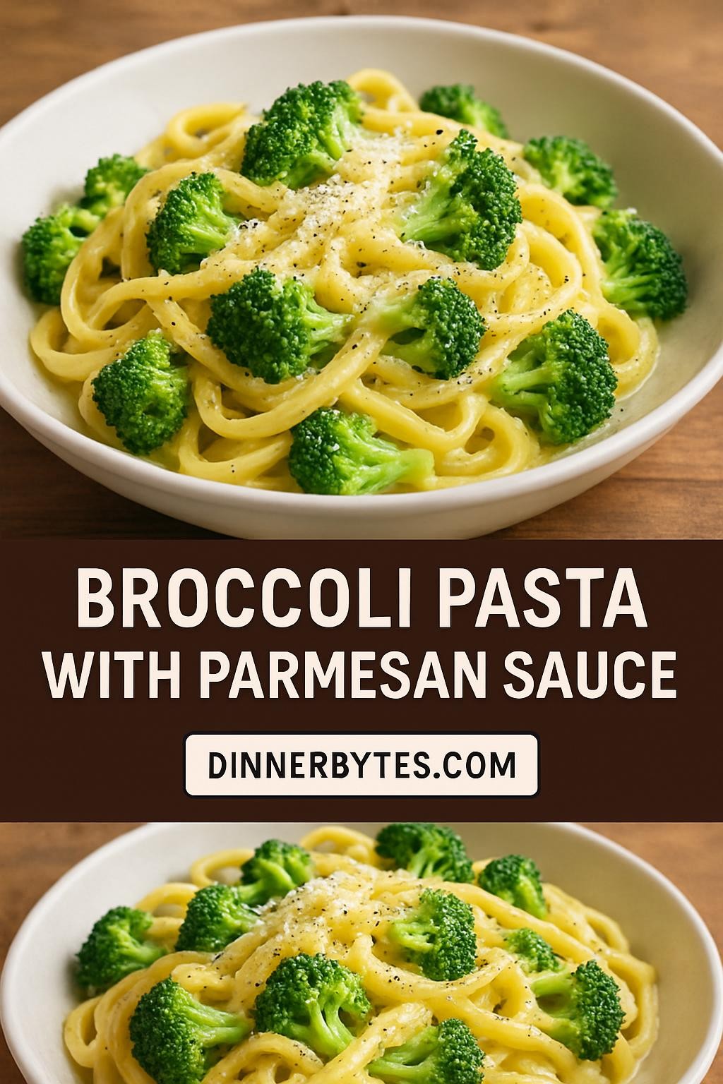 Broccoli Pasta with Parmesan Sauce