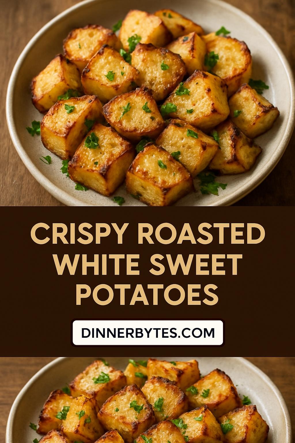 Crispy Roasted White Sweet Potatoes