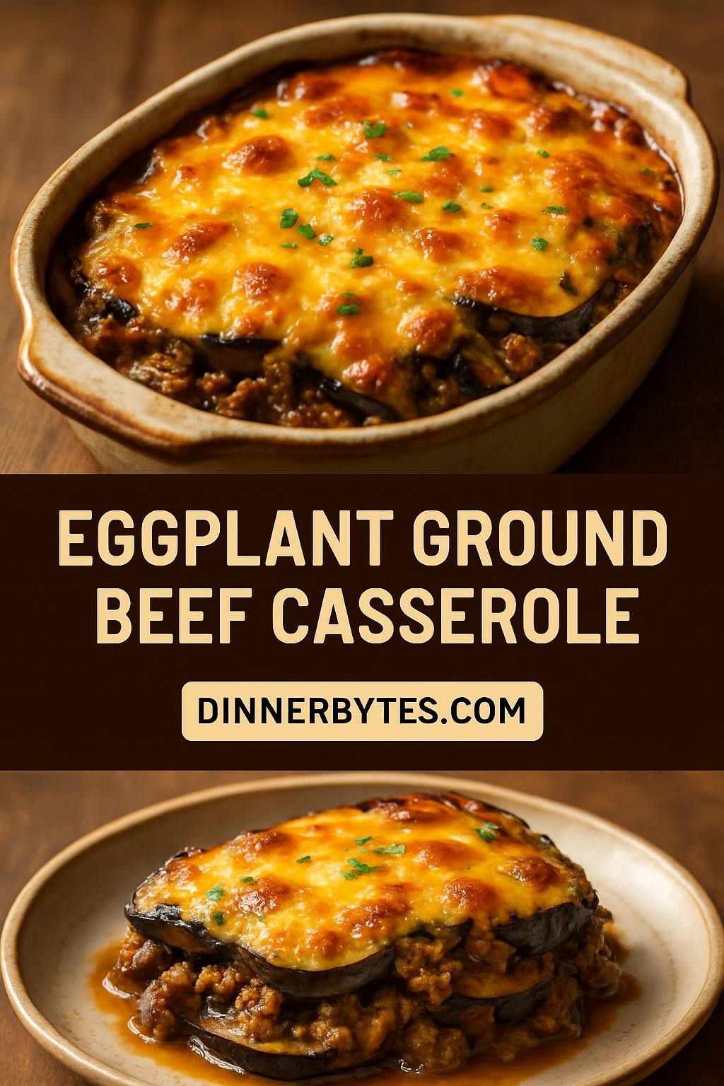 Eggplant Ground Beef Casserole