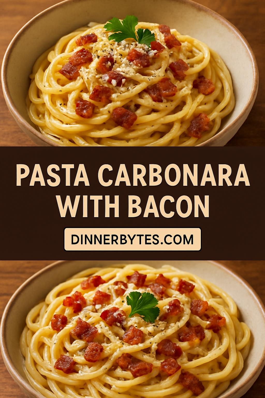 Pasta Carbonara with Bacon
