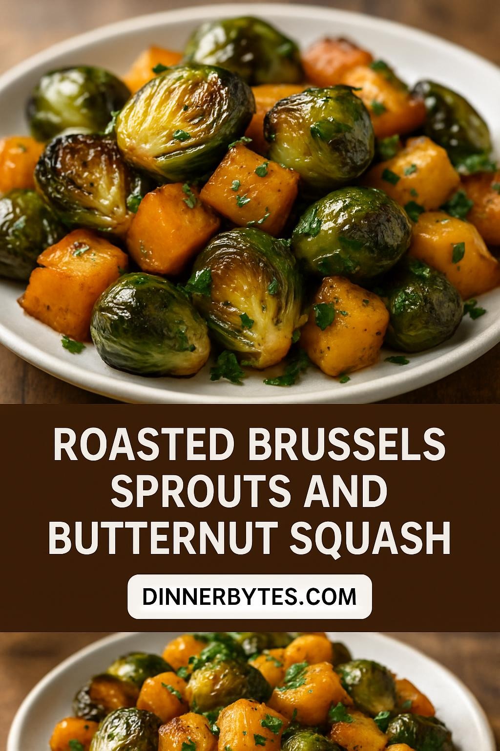 Roasted Brussels Sprouts and Butternut Squash
