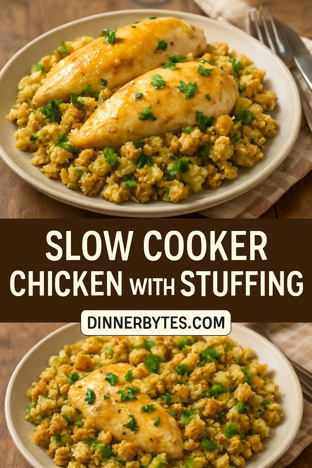Slow Cooker Chicken with Stuffing