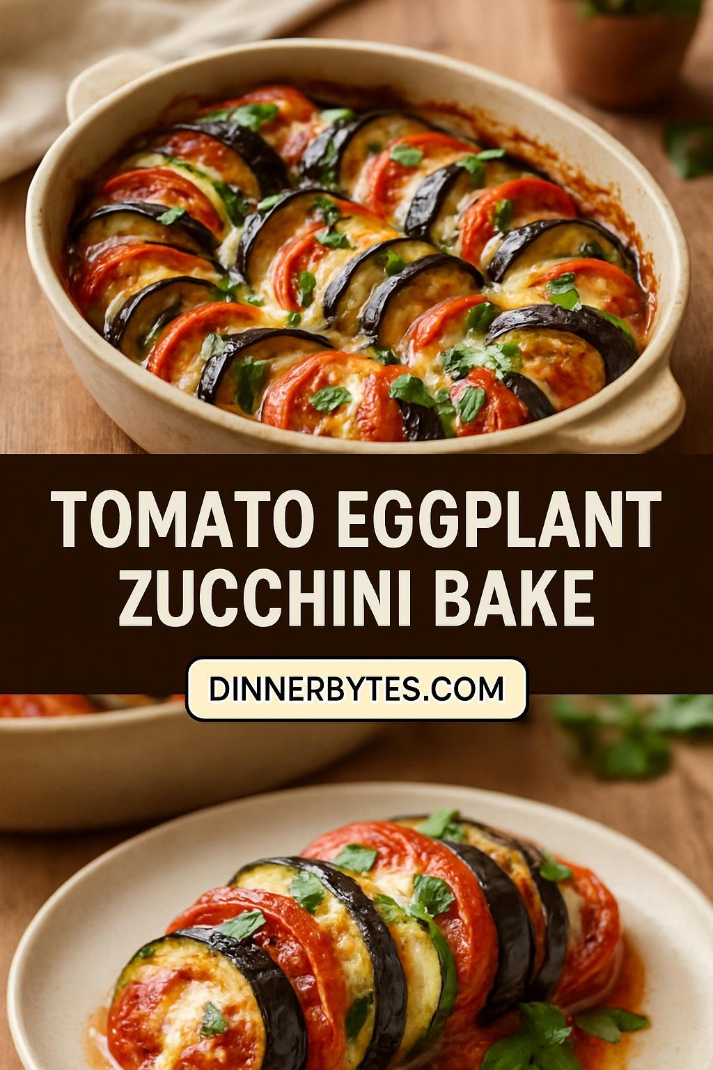 Tomato Eggplant Zucchini Bake