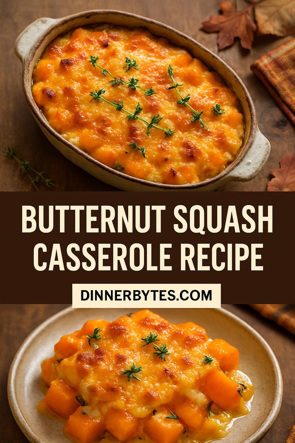 butternut squash casserole recipe