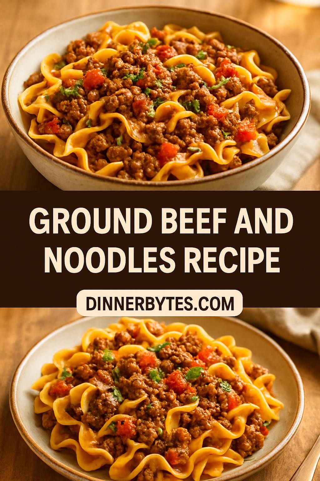 ground beef and noodles recipe
