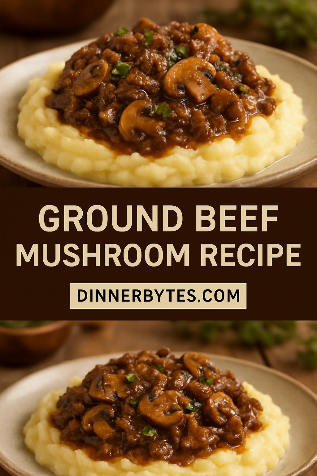 ground beef mushroom recipe