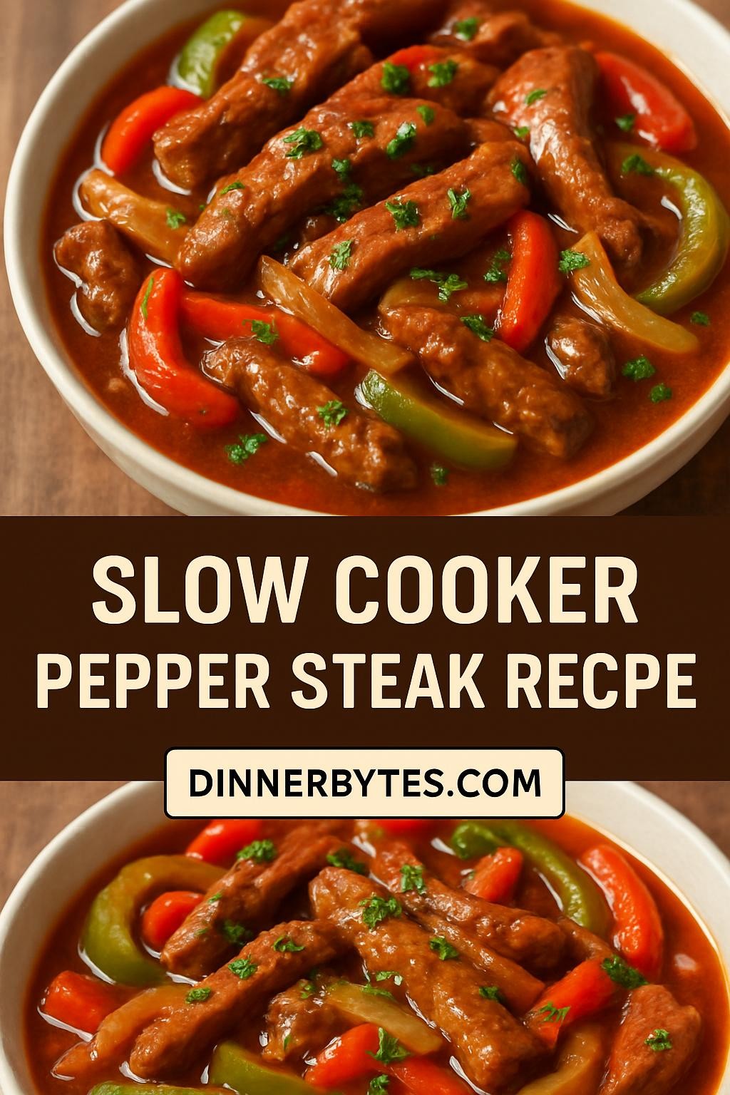 slow cooker pepper steak recipe