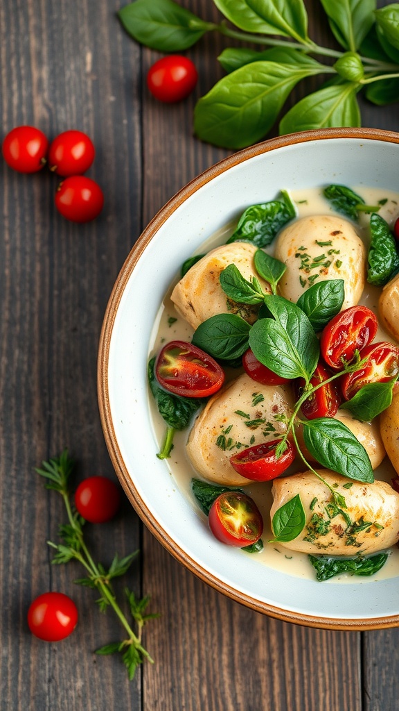 Creamy Tuscan Chicken with Spinach recipe