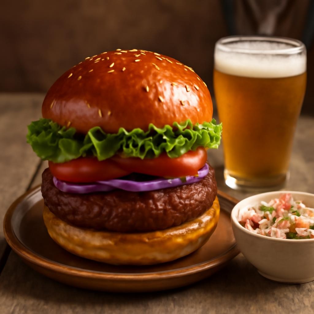 Air Fryer Hamburgers