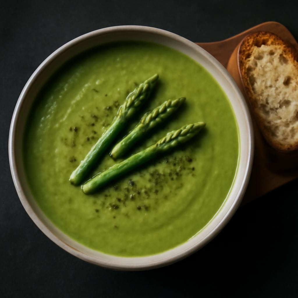 Asparagus Soup with Lemon and Parmesan