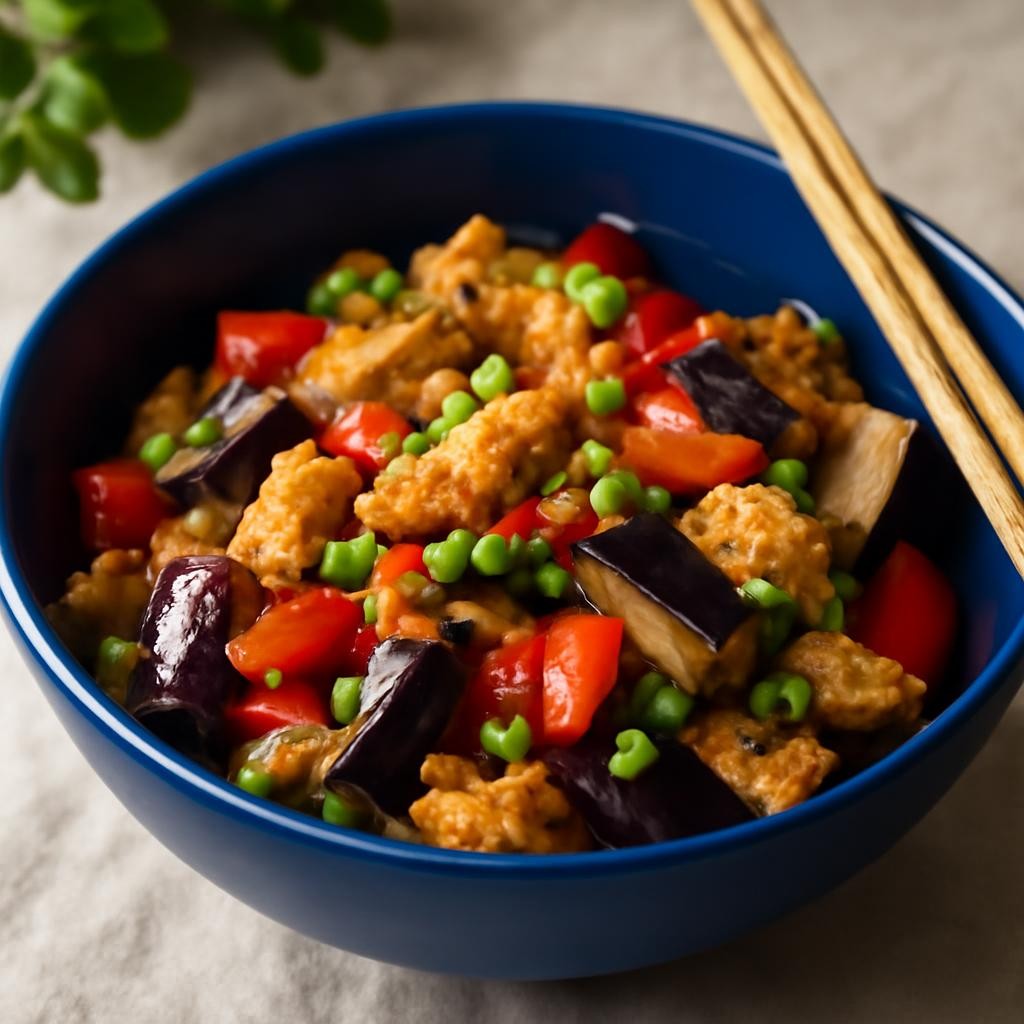 Chicken Eggplant Stir-Fry