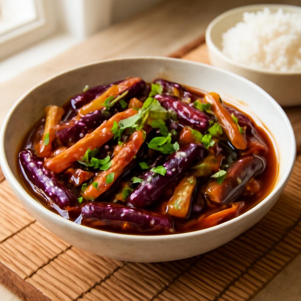 Chinese Eggplant with Garlic Sauce