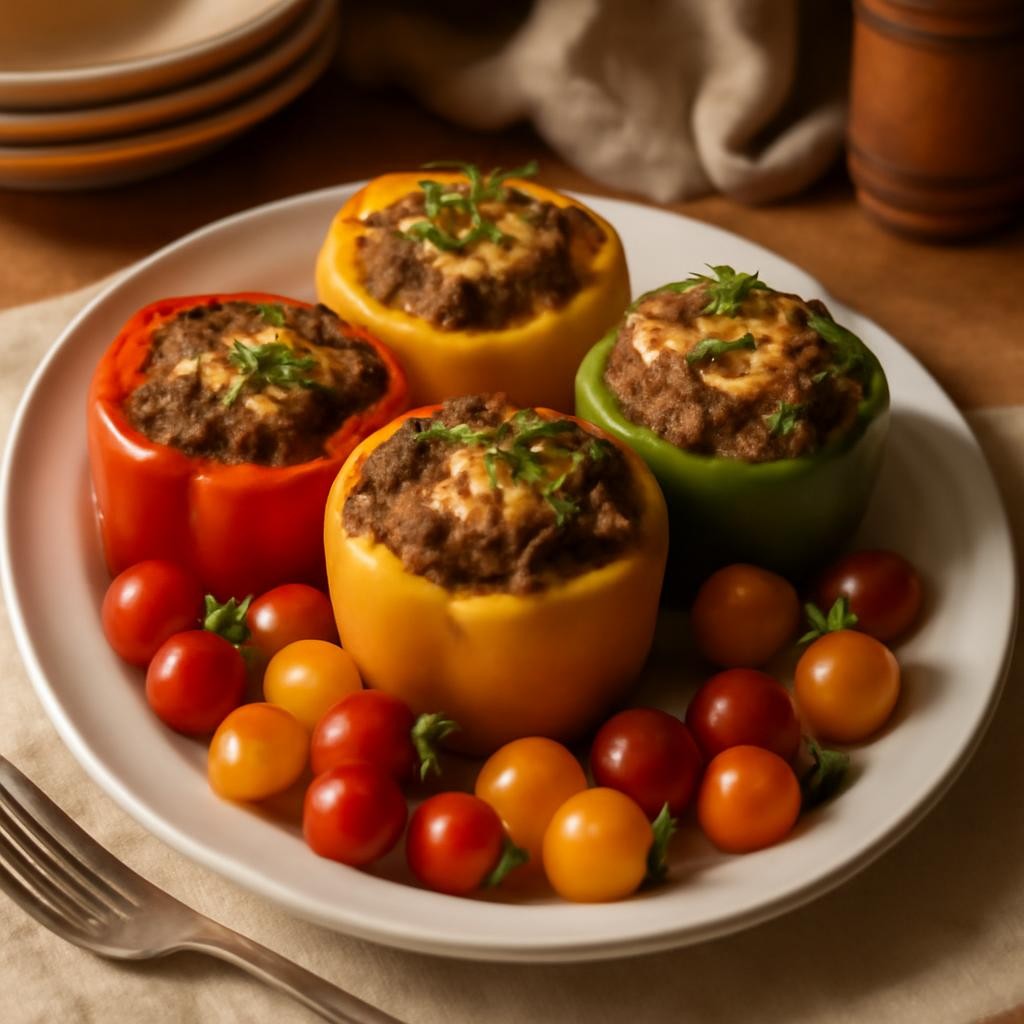 Ground Beef Stuffed Peppers