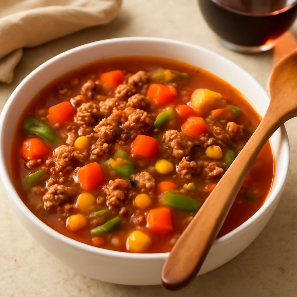 Ground Beef Vegetable Soup