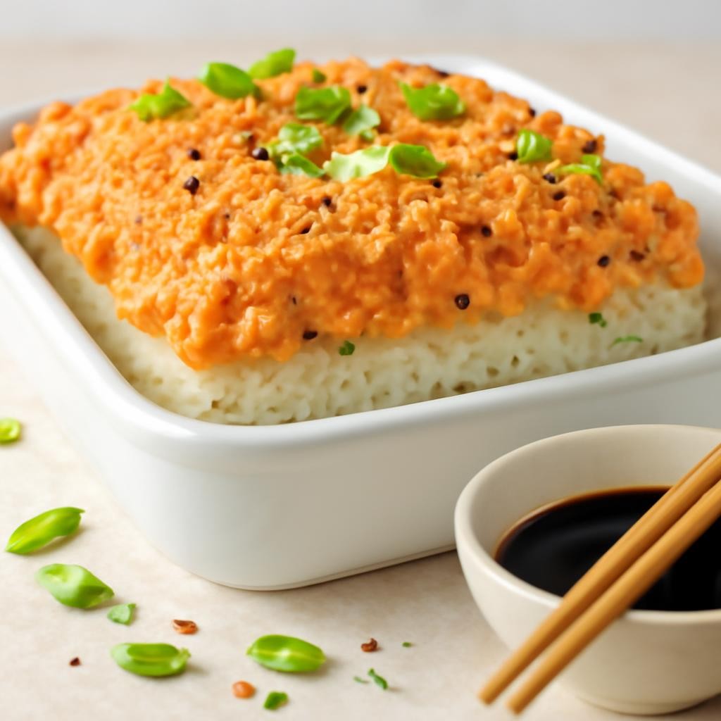 Spicy Salmon Sushi Bake