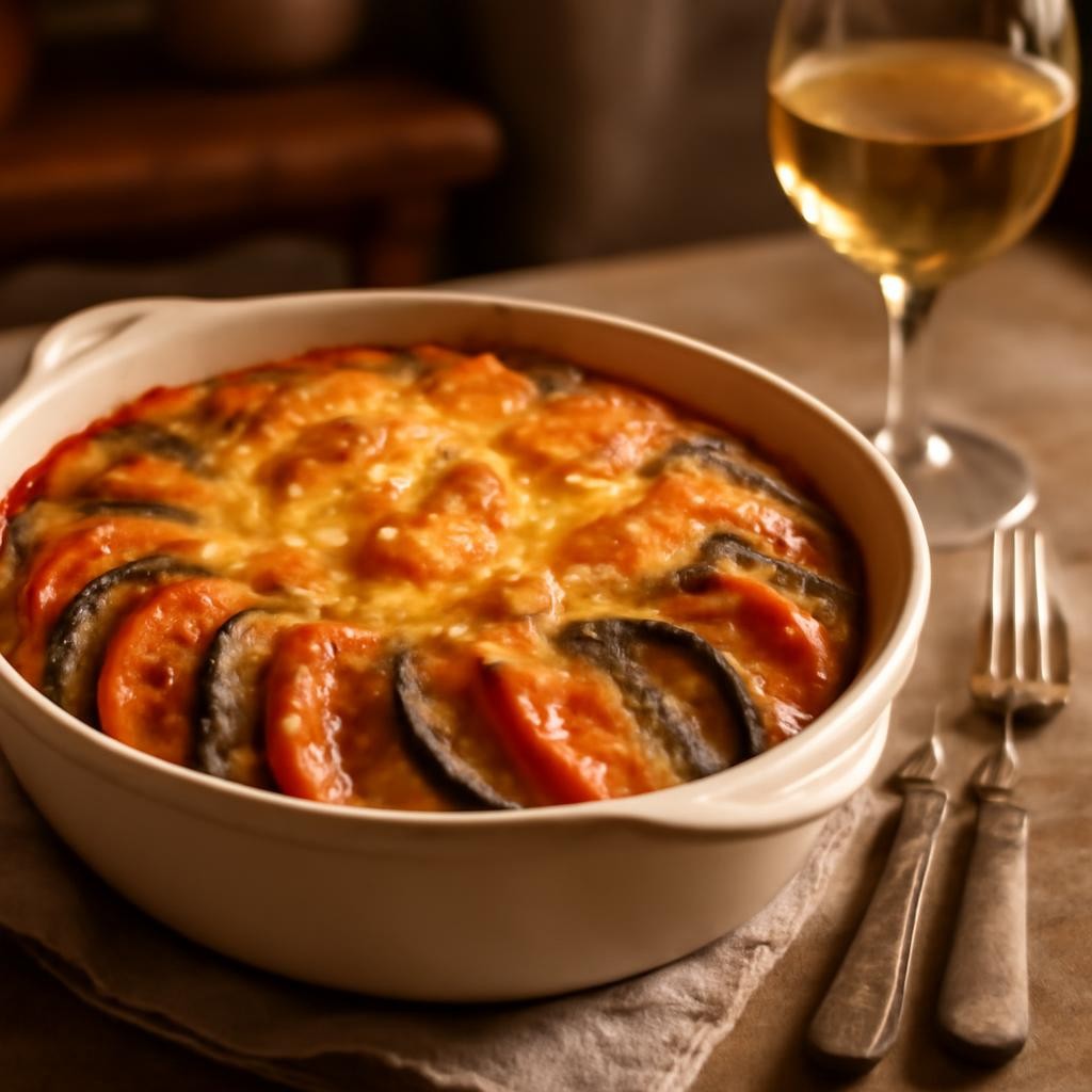Tomato Eggplant Zucchini Bake