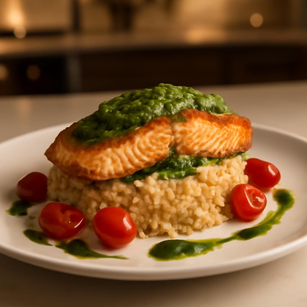 pesto salmon recipe