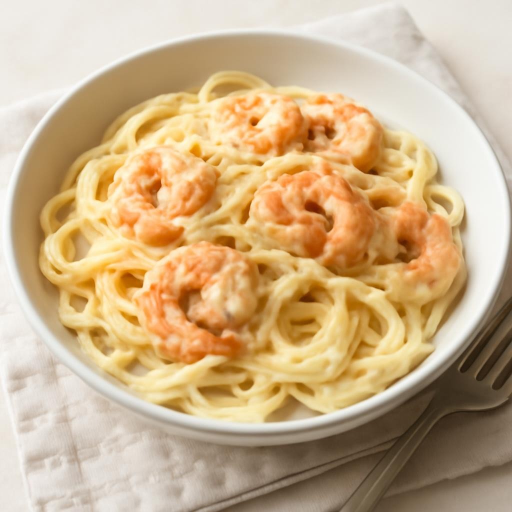 shrimp alfredo pasta recipe