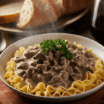 slow cooker beef stroganoff recipe