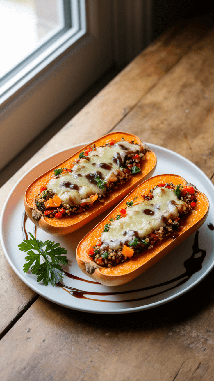stuffed butternut squash recipe