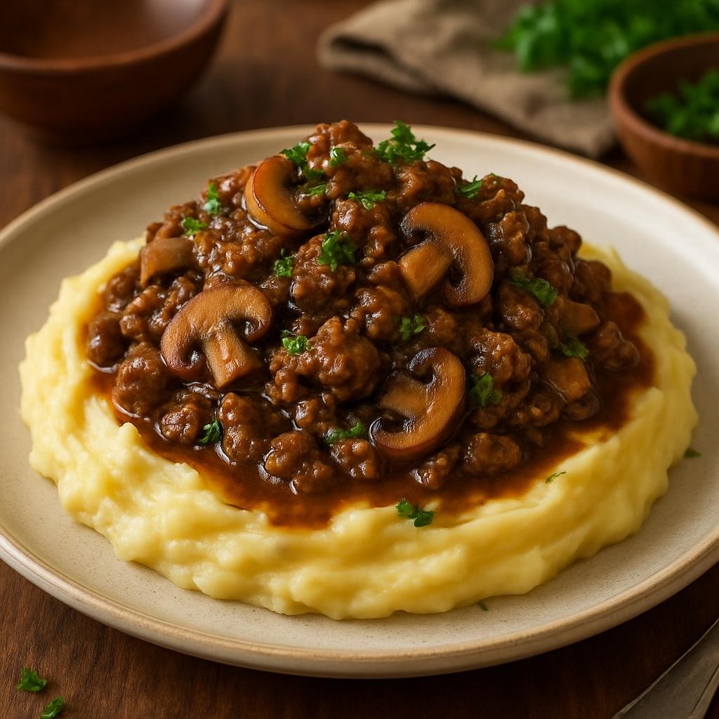 ground beef mushroom recipe