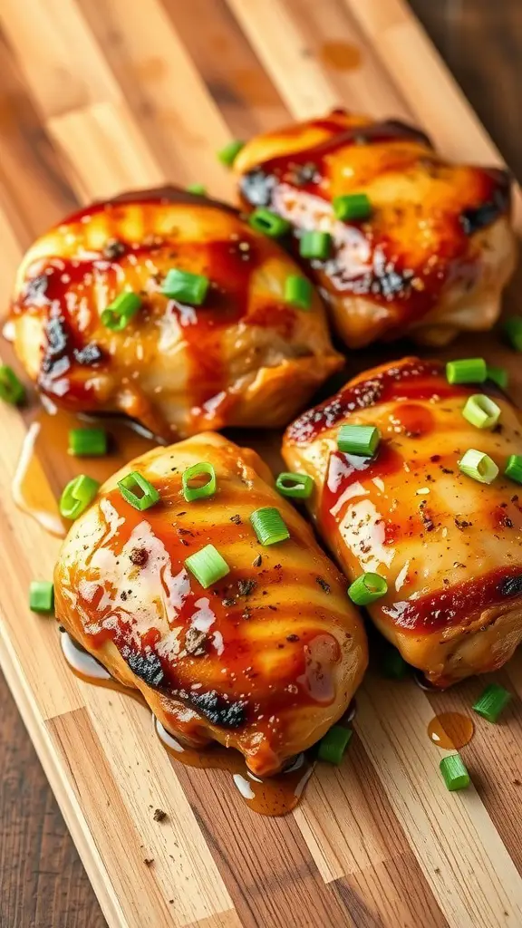 Delicious Honey Garlic Air Fryer Chicken Thighs