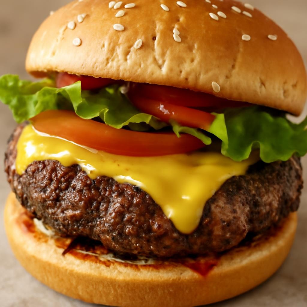 Air Fryer Hamburgers