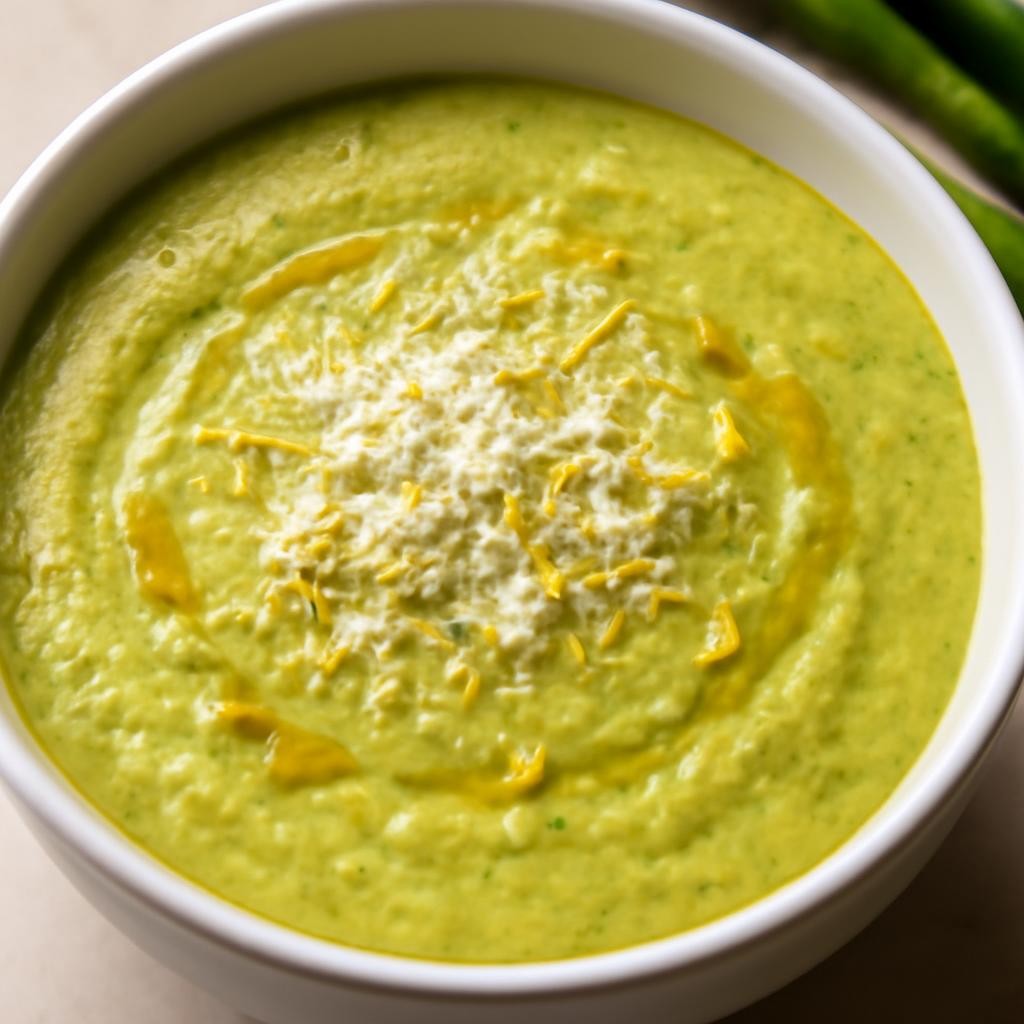 Asparagus Soup with Lemon and Parmesan
