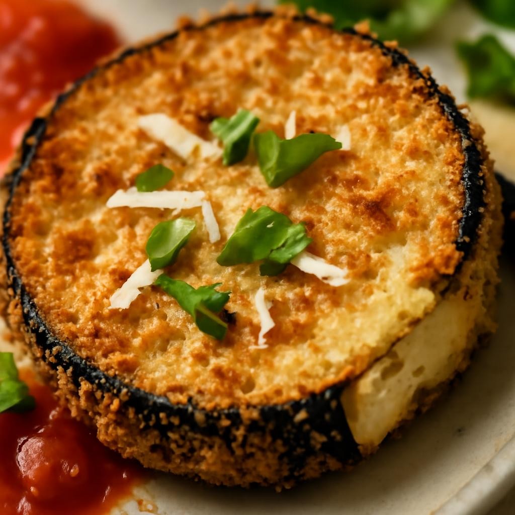 Baked Breaded Eggplant Slices