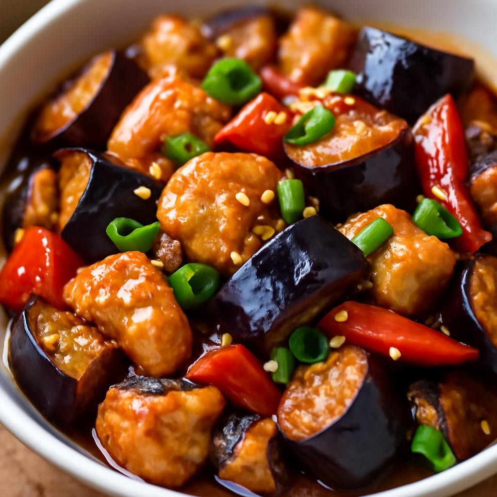 Chicken Eggplant Stir-Fry
