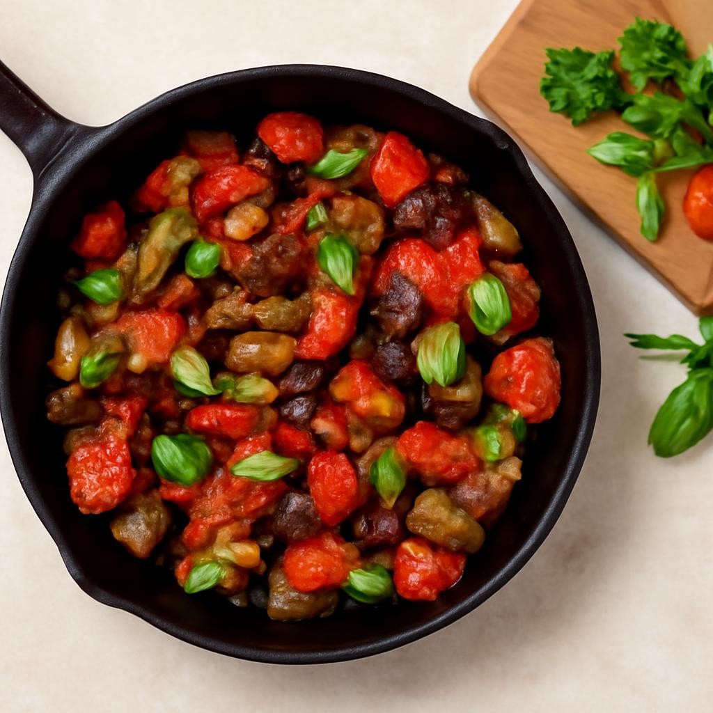 Eggplant with Tomatoes