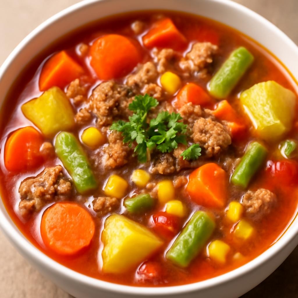 Ground Beef Vegetable Soup