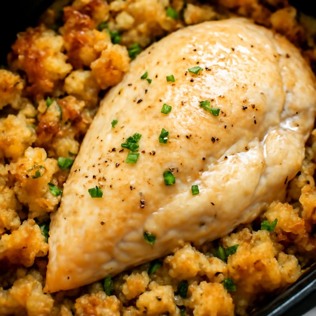 Slow Cooker Chicken with Stuffing