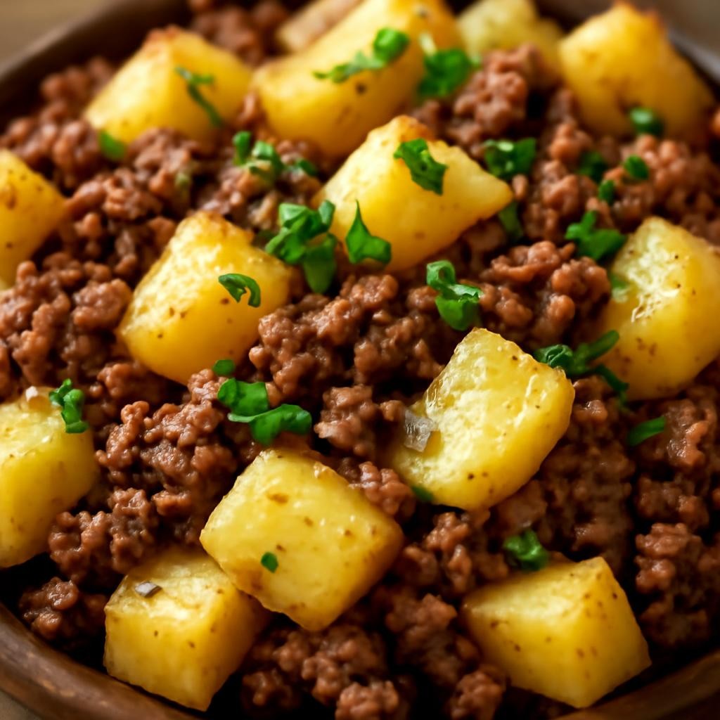 ground beef and potatoes recipe