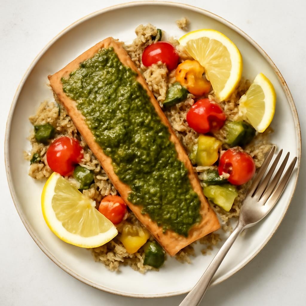 pesto salmon recipe