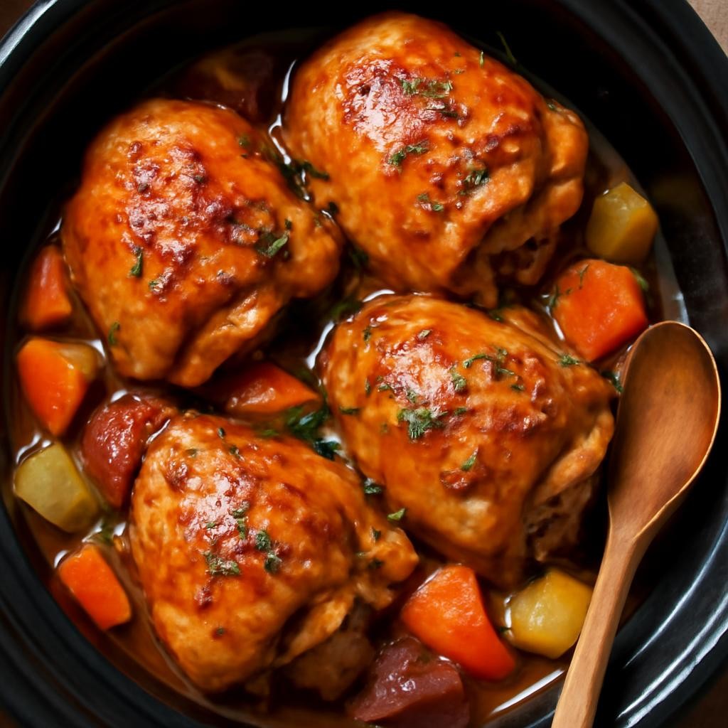 slow cooker chicken thighs recipe