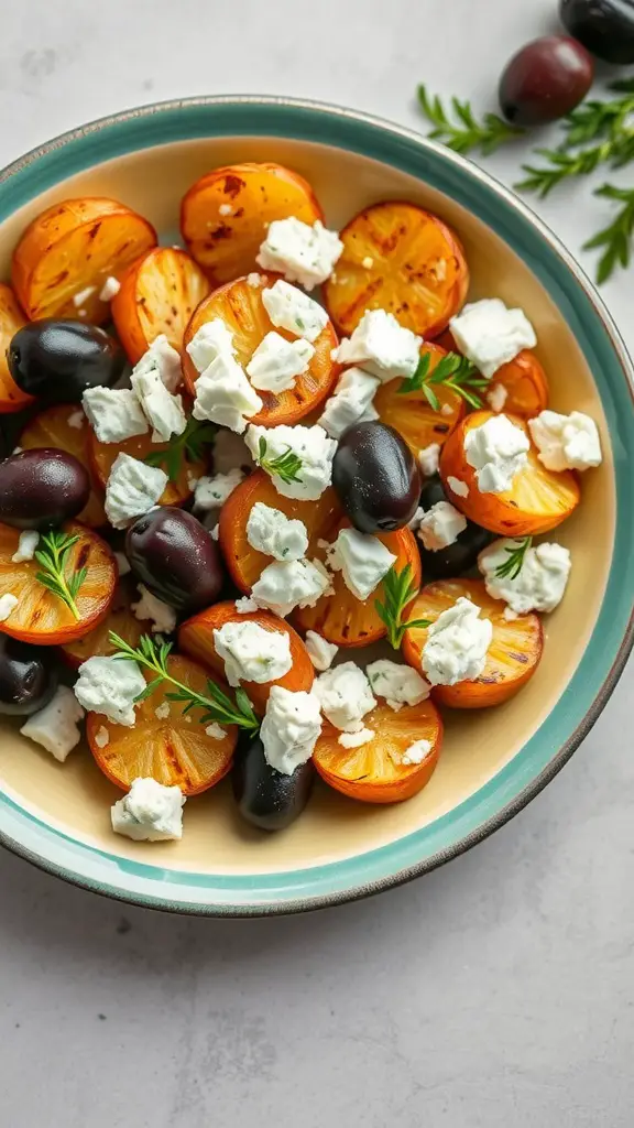 Mediterranean Grilled Potatoes with Feta