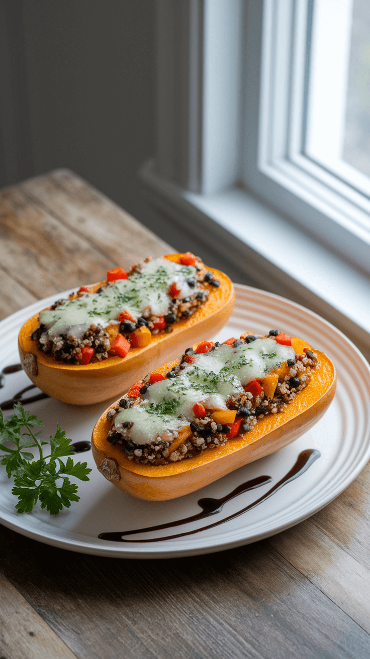 stuffed butternut squash recipe