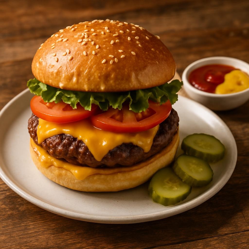 Air Fryer Hamburgers