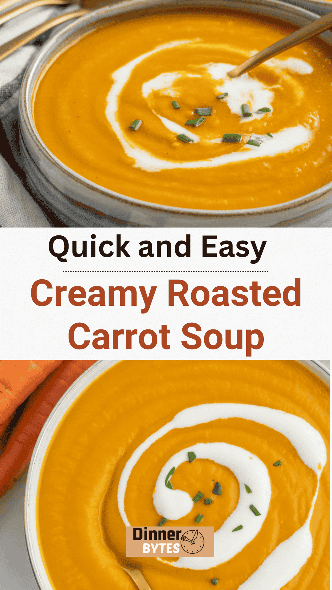 Creamy Roasted Carrot Soup