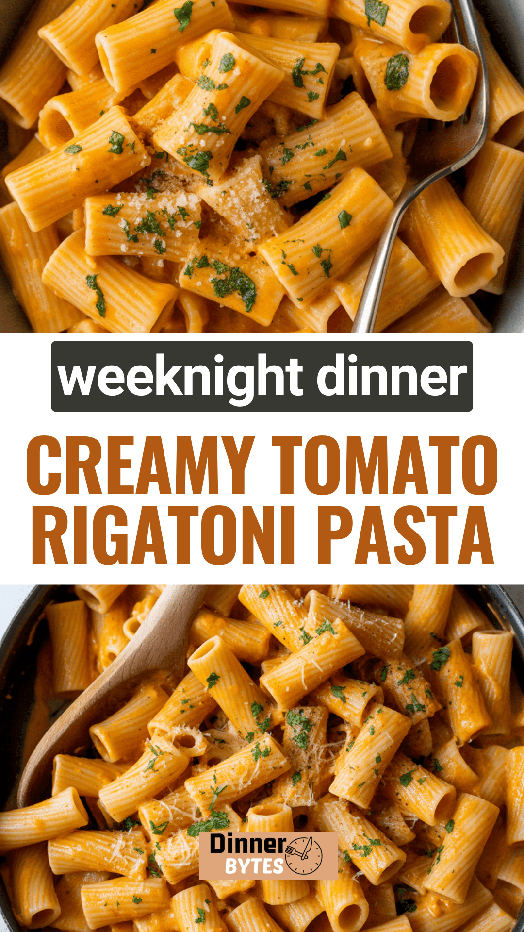 Creamy Tomato Rigatoni Pasta