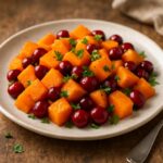 Roasted-Butternut-Squash-with-Cranberries
