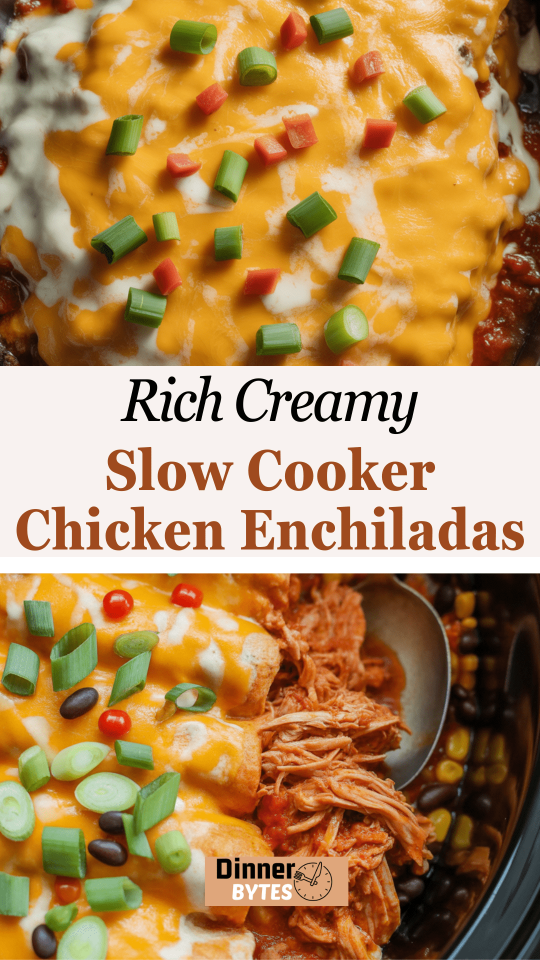 Slow Cooker Chicken Enchiladas