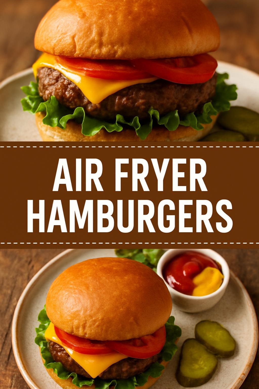 Air Fryer Hamburgers
