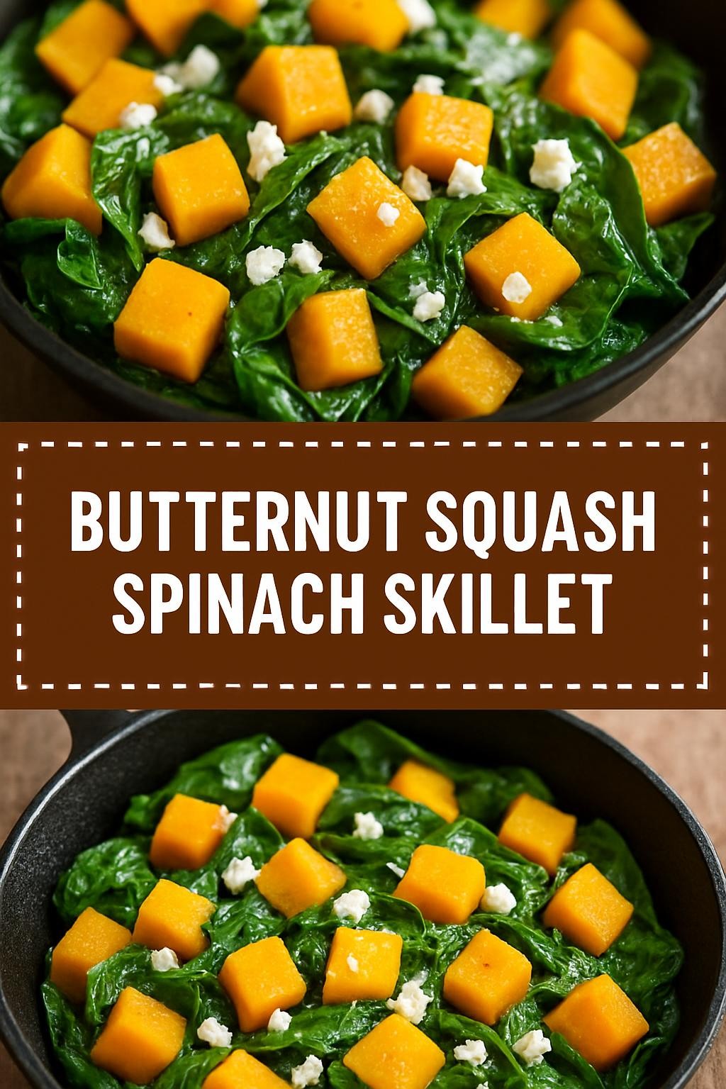 Butternut Squash Spinach Skillet