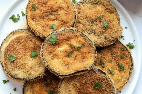 best Garlic Parmesan Baked Eggplant