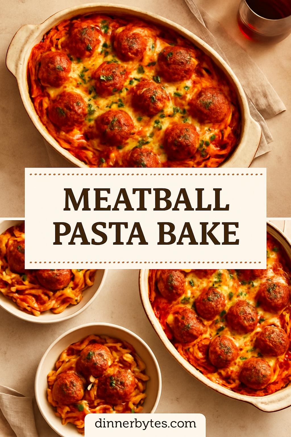 Meatball Pasta Bake