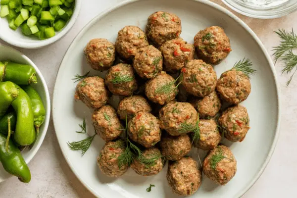 best Mediterranean Meatballs with Tzatziki