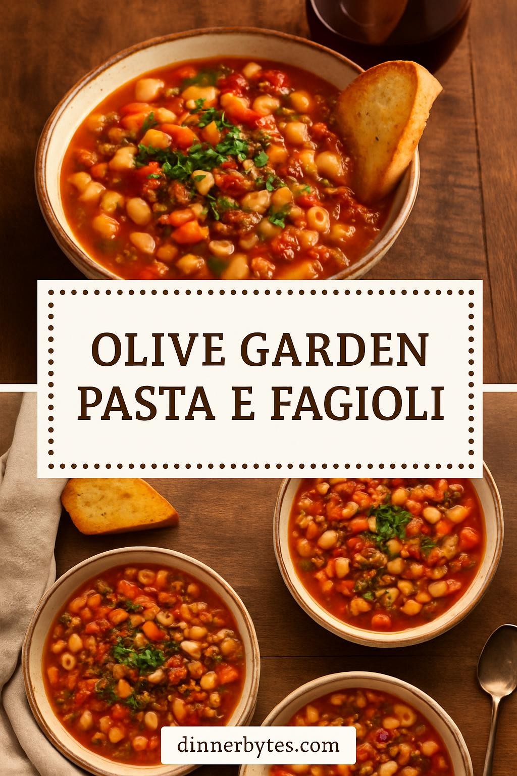 Olive Garden Pasta e Fagioli