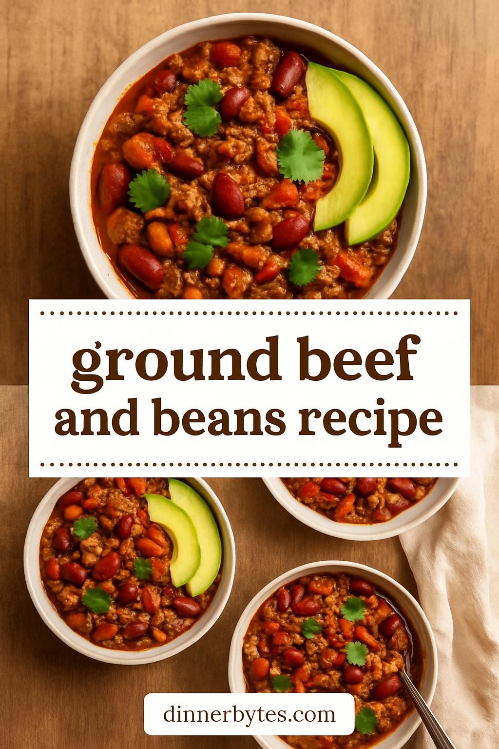 ground beef and beans recipe